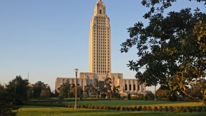 The Louisiana State Capitol building in Baton Rouge