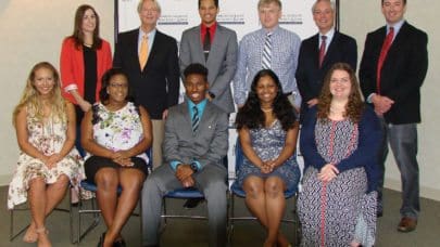 group photo of mmrbh lawyers with scholarship winners 2017