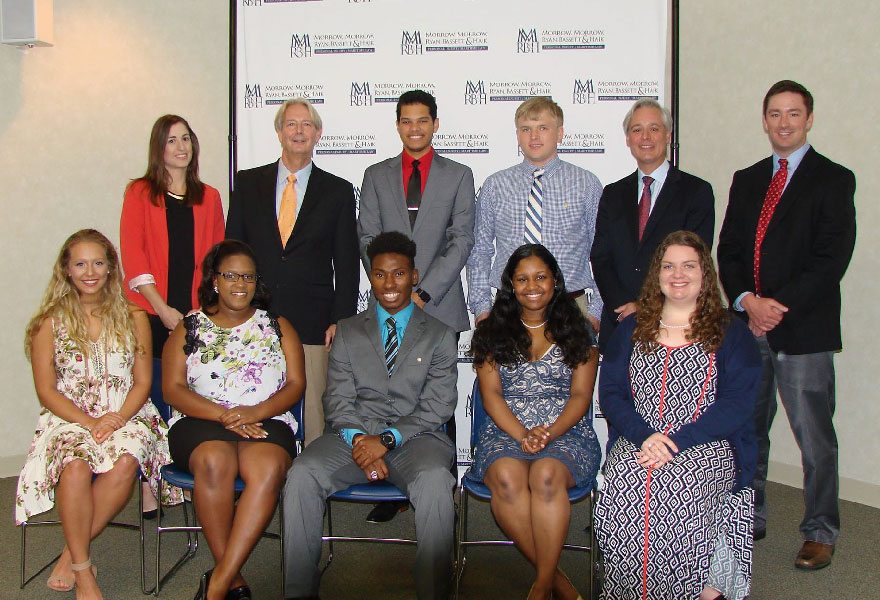 group photo of mmrbh lawyers with scholarship winners 2017