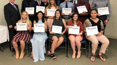 MMRBH attorneys posing with scholarship recipients