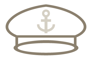 Illustration of a maritime hat